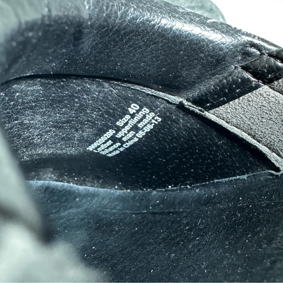 Dansko Leather Dark Green Taupe Snakeskin Clogs Non Slip Shoes 40 - Picture 12 of 12